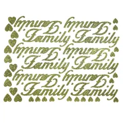 JAM Paper Family Gold Standard Script Stickers