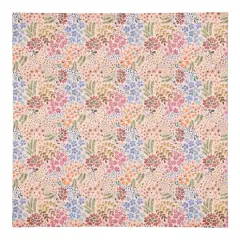 Wild Flower Floral Cotton Twill Napkin Pink