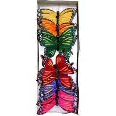 Reliant 5" Feather Butterflies, 12ct.