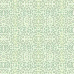 Fabric Editions Abstract Green Daisy Cotton Fabric