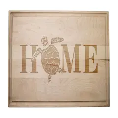 17" Home Turtle Maple Wood Cutting Board