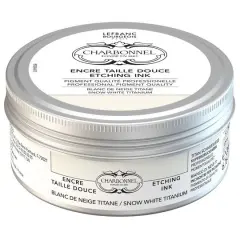 Charbonnel Etching Ink, 200mL Snow White Titanium