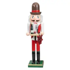 15" Red & White Grapes Winemaker Christmas Nutcracker Figurine