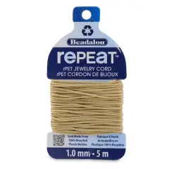 Beadalon&reg; RePEaT&trade; 1mm Recycled Plastic Jewelry Cord Sand