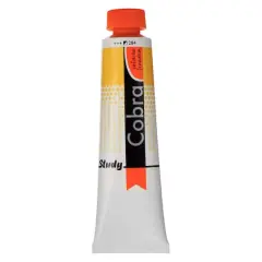 Cobra Study Water Mixable Oil Colour, 40mL 284 Permanent Yellow Medium