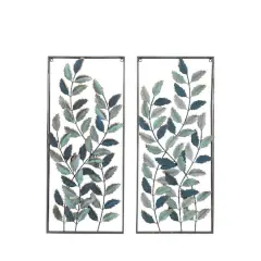 Black Metal Traditional Floral Wall Decor Set