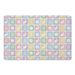 Easter Block Pattern 18" x 27" Floor Mat