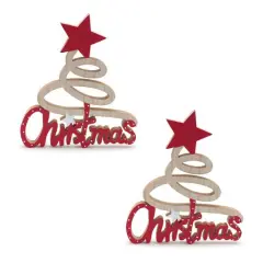 9.75" Christmas Tree Signs, 2ct.