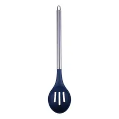 Navy Slotted Spoon by Makery&trade;