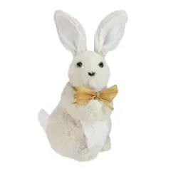 11" Beige Plush Standing Easter Bunny Boy Figure
