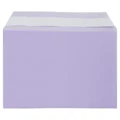 JAM Paper 5.063" x 7.188" Cello Sleeves with Self Adhesive Closures, 100ct. Purple
