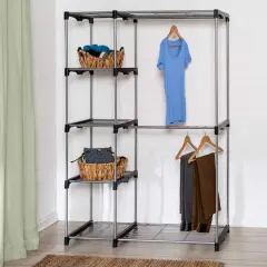 Honey Can Do Double Rod Freestanding Closet
