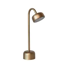 Hello Honey&reg; 14" Antique Brass Finish Colored Metal Touch Sensor LED Table Lamp