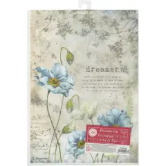 Stamperia Dreamer 8.25" x 11.75" Rice Paper, 6 Sheets