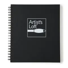 Black Hard Cover Watercolor Pad by Artist's Loft&trade;, 8.5" x 11"