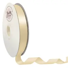 Gwen Studios Double Faced Satin Ribbon Ivory