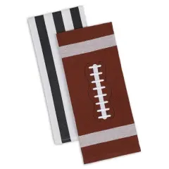 DII&reg; Football & Stripes Dishtowels, 2ct.