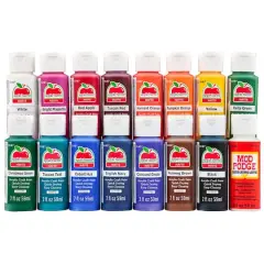 Apple Barrel&reg; Acrylic Fall Colors Paints with Mod Podge Gloss 16 Piece Set