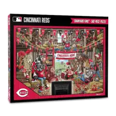 MLB Barnyard Fans 500 Piece Puzzle Cincinnati Reds
