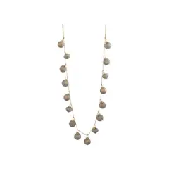 Hello Honey&reg; 6ft. Marbled Taupe Embossed Mercury Glass Ball Ornament Garland