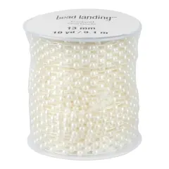 13mm Ivory Plastic Pearl Garland, 10yd. by Bead Landing&trade;