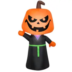 3.5ft. Airblown&reg; Inflatable Halloween Jack-o'-Lantern Reaper with LED Lights