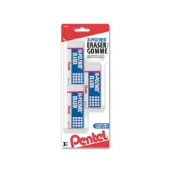 Pentel&reg; Hi-Polymer&reg; Erasers, 3ct.