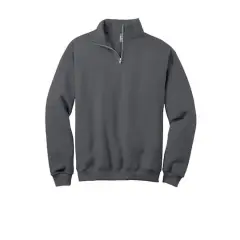 JERZEES&reg; NuBlend&reg; 1/4-Zip Cadet Collar Sweatshirt Charcoal Grey