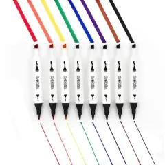 ArtSkills&reg; Chisel & Fine Dual-Tipped 8 Color Permanent Markers