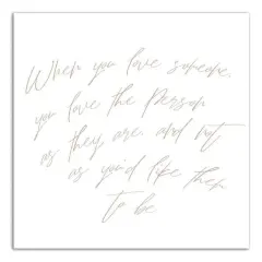 When You Love Someone 20" x 20" Canvas Wall Art