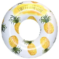 Rae Dunn 4ft. Sweet On The Inside Pineapple Pattern Ring Float