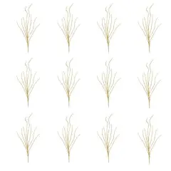 Golden Tinsel Branch, 12ct.
