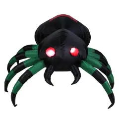 3.5ft. Lighted Inflatable Halloween Spider Outdoor Yard Decoration