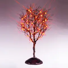 Lemax&reg; Spooky Town&reg; Dry Tree with Orange Lights