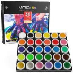 Arteza&reg; Kids 30 Color Finger Paint Set