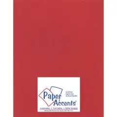 PA Paper&trade; Accents 8.5" x 11" 100lb. Smooth Cardstock, 25 Sheets Chinese Red