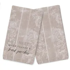More Coffee & Front Porches Tea Towel Set