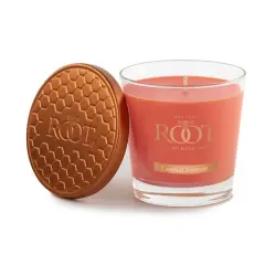 Root Candles 6.3oz. Small Scented Honeycomb Veriglass Jar Candle Coastal Sunrise