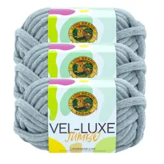 3 Pack Lion Brand&reg; Vel-Luxe Jumbo Yarn Harbor Mist