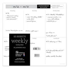 TF Publishing Executive Weekly Square Schedule Pad