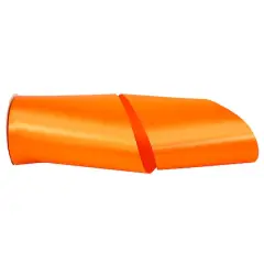 JAM Paper 6" x 50yd. Single Face Satin Allure Ribbon Torrid Orange