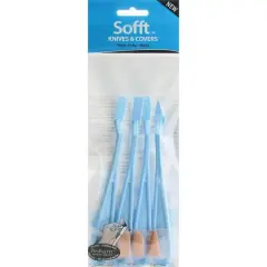 Colorfin Sofft&trade; Assorted Knives with Covers Tool Set