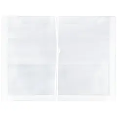 JAM Paper 9.75" x 13" Plastic Elastic Band Closure Expansion Envelopes, 12ct. Clear