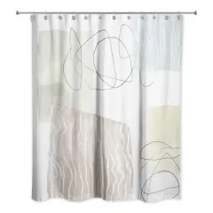 Chic Urban Abstract I 71" x 74" Shower Curtain