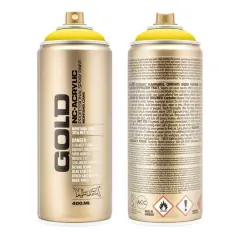 Montana&trade; Cans GOLD Shock Color Spray Paint, 400mL S1000 Shock Yellow Light