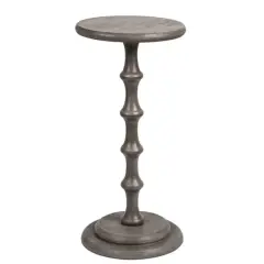 Hello Honey&reg; 25" Pedestal Cocktail Side Table Dove Gray