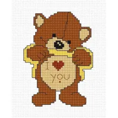 Luca-s Teddy Bear Counted Cross Stitch Kit
