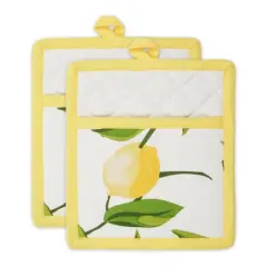 Lemon Bliss Print Potholder Set
