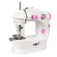 NEX&trade; Cute Pink Flex-Speed Double-Thread Cordless Easy Sewing Machine with Needle Protector