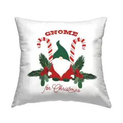 Stupell Industries Gnome for Christmas Holiday Elf Throw Pillow